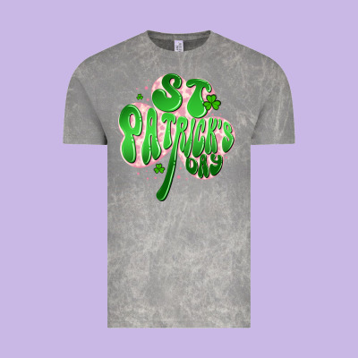 St Patricks Day Clover Vintage Tee Designed By Artiststas