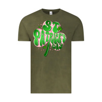 Vintage Olive st patricks day clover Vintage Tee - Artiststas