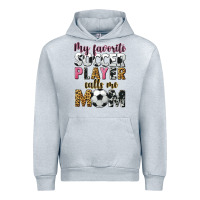 Heather Grey my favorite soccer player calls me mom Urban Hoodie - CowGirlArtShop