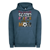 Pigment Midnight Navy my favorite soccer player calls me mom Urban Hoodie - CowGirlArtShop