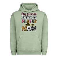 Pigment Oil Green my favorite soccer player calls me mom Urban Hoodie - CowGirlArtShop