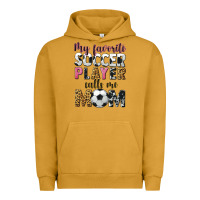 Pigment Peanut Butter my favorite soccer player calls me mom Urban Hoodie - CowGirlArtShop