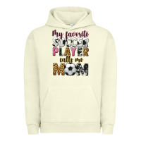 Pigment Pistachio my favorite soccer player calls me mom Urban Hoodie - CowGirlArtShop