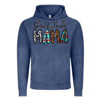 Vintage Denim small town mama Vintage Hoodie - CowhideDigitalArt