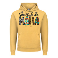 Vintage Mustard small town mama Vintage Hoodie - CowhideDigitalArt