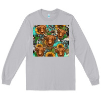 Moon Dust long haired shaggy cow western Long Sleeve Tee - Jasminsmagicworld