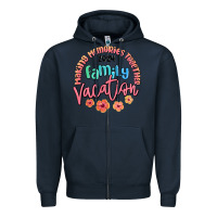 Navy making memories together family vacation 2024 Zipper Hoodie - MaliasSmallBusiness