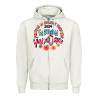 Oatmeal Heather making memories together family vacation 2024 Zipper Hoodie - MaliasSmallBusiness