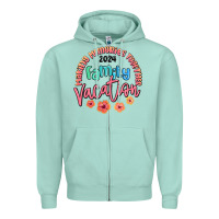 Seafoam making memories together family vacation 2024 Zipper Hoodie - MaliasSmallBusiness