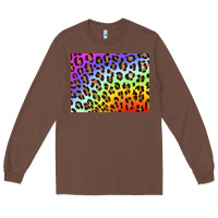 Chestnut leopard background rainbow 3200x2400 Long Sleeve Tee - AdoDesignShop