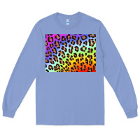 Colony Blue leopard background rainbow 3200x2400 Long Sleeve Tee - AdoDesignShop