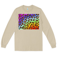Mushroom leopard background rainbow 3200x2400 Long Sleeve Tee - AdoDesignShop