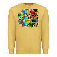 Antique Gold always unique totally intelligent sometimes myster Premium Sweatshirt - LillyAllenDesigns