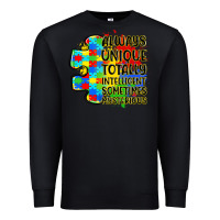 Black always unique totally intelligent sometimes myster Premium Sweatshirt - LillyAllenDesigns