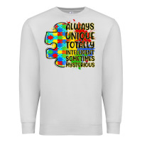Dove Grey always unique totally intelligent sometimes myster Premium Sweatshirt - LillyAllenDesigns
