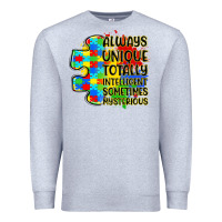Heather Grey always unique totally intelligent sometimes myster Premium Sweatshirt - LillyAllenDesigns