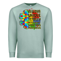 Seafoam always unique totally intelligent sometimes myster Premium Sweatshirt - LillyAllenDesigns
