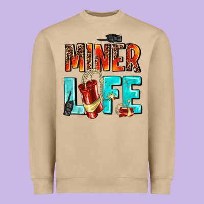 Miner Life Heavyweight Sweatshirt Designed By Adodesignshop
