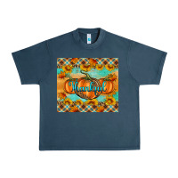 Midnight Navy Thankful Pumpkins Urban Heavy Tee - Artiststas
