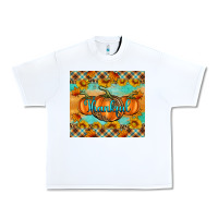 White Thankful Pumpkins Urban Heavy Tee - Artiststas