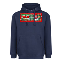 Navy christmas vibes only Heavyweight Hoodie - BundleAndBundleShop