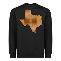 Black Texas Map Western Horsehide Pattern Heavyweight Sweatshirt - Bettercallsaul