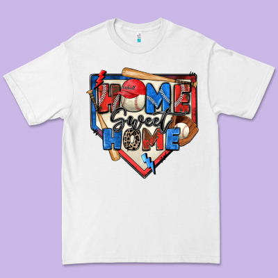 Home Sweet Home Baseball Premium Tee Designed By Zillion Design Studio