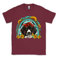 Burgundy german shorthaired pointer western rainbow Classic Tee - Artiststas