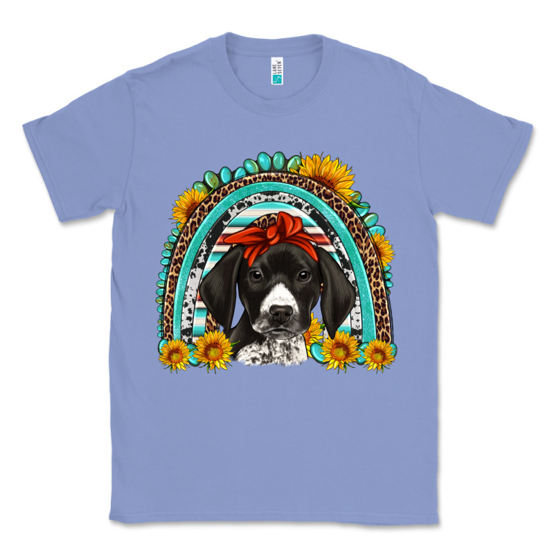 German Shorthaired Pointer Western Rainbow Classic Tee by Artiststas | Teevron