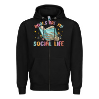 Black books are my social life Zipper Hoodie - MaliasSmallBusiness