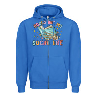 True Royal books are my social life Zipper Hoodie - MaliasSmallBusiness