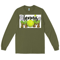 Army Green tennis mom Long Sleeve Tee - BarkalooDesign
