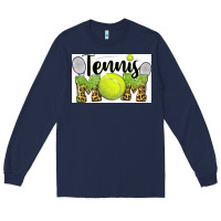 Navy tennis mom Long Sleeve Tee - BarkalooDesign