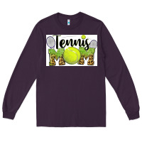 Plum tennis mom Long Sleeve Tee - BarkalooDesign