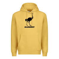 Antique Gold ALLEGEDLY FUNNY OSTRICH Premium Hoodie - Bettercallsaul