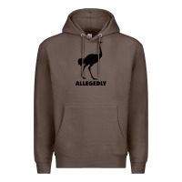 Coffee ALLEGEDLY FUNNY OSTRICH Premium Hoodie - Bettercallsaul