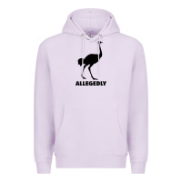 Lilac ALLEGEDLY FUNNY OSTRICH Premium Hoodie - Bettercallsaul