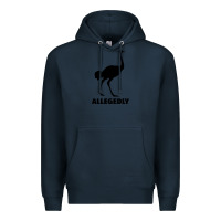 Navy ALLEGEDLY FUNNY OSTRICH Premium Hoodie - Bettercallsaul