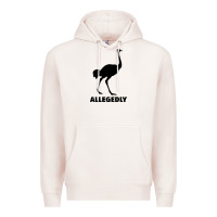 Pale Pink ALLEGEDLY FUNNY OSTRICH Premium Hoodie - Bettercallsaul