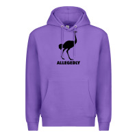 Purple ALLEGEDLY FUNNY OSTRICH Premium Hoodie - Bettercallsaul