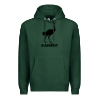 Sports Green ALLEGEDLY FUNNY OSTRICH Premium Hoodie - Bettercallsaul