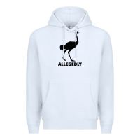 White ALLEGEDLY FUNNY OSTRICH Premium Hoodie - Bettercallsaul