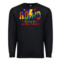 Black adhd awareness Premium Sweatshirt - LillyAllenDesigns