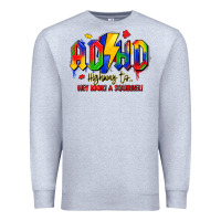 Heather Grey adhd awareness Premium Sweatshirt - LillyAllenDesigns