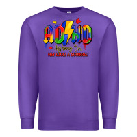 Purple adhd awareness Premium Sweatshirt - LillyAllenDesigns