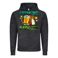 Vintage Black drinking buddies with baby bottle and beer Vintage Hoodie - HRA Design Shop