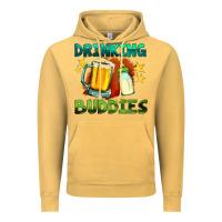 Vintage Mustard drinking buddies with baby bottle and beer Vintage Hoodie - HRA Design Shop