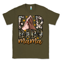 Army Green Fur Baby Mama Classic Tee - CowhideDigitalArt