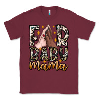 Burgundy Fur Baby Mama Classic Tee - CowhideDigitalArt
