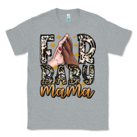 Heather Grey Fur Baby Mama Classic Tee - CowhideDigitalArt